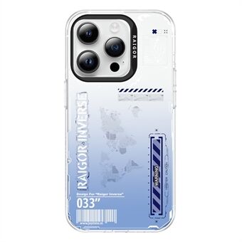 RAIGOR INVERSE Mecha -sarja iPhone 15 Pron kuorille, IMD-kuviointi, TPU+PC-takakansi