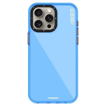 YOUNGKIT iPhone 15 Pro -kuori IMD-alumiiniseosta ja TPU-kuorta Slim-Fit-kännykkäkotelo