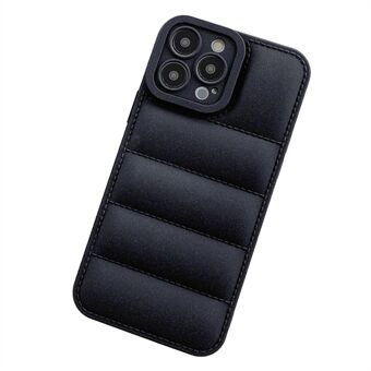 iPhone 15 Pro Down Jacket -puhelinkotelo, pehmeä TPU-materiaali mattapinnalla