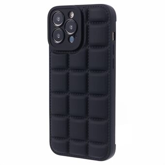 iPhone 15 Pro TPU Cover Soft Down Jacket Texture Phone Case - kansi iPhonelle 15 Pro, pehmeä TPU-päällyste, untuvatakki-tekstuuri