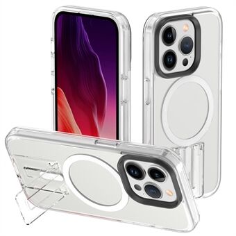 iPhone 15 Pro Magneettinen Puhelinkotelo TPU+PC Jalustakuori Yhteensopiva MagSafen kanssa