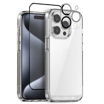 NORTHJO iPhone 15 Pro Max -kotelo PC+TPU-puhelinsuoja 3-in-1-matkapuhelimen tarvikesetti