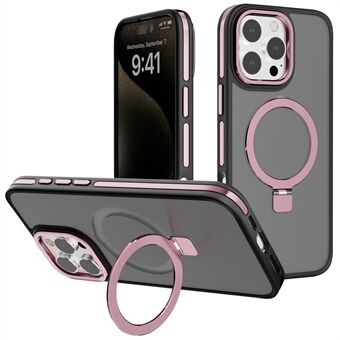 C1-sarjan kääntyvä magneettirengasjalustalla varustettu mattapintainen iPhone 15 Pro Max -suojakotelo