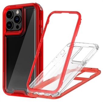 iPhone 15 Pro Max Suojakuori, Irrotettava 2-in-1 TPU+PC Läpinäkyvä Pudotussuojattu Puhelimen Kuori