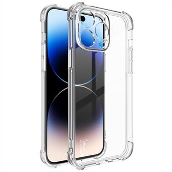 IMAK iPhone 15 Pro Max -puhelimen suojakannen pehmeä TPU-puhelinkotelo. Naarmuja kestävä ja superkirkas kuori.