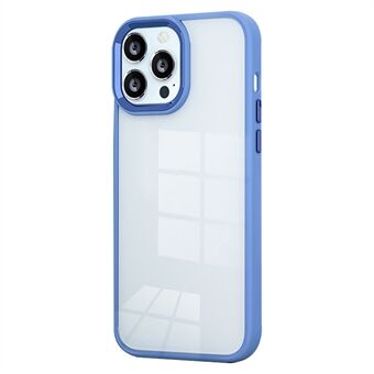 Takakansi iPhone 15 Pro Maxille, Candy Color Korkea läpinäkyvyys TPU+PC iholle tuntuva puhelinkotelo