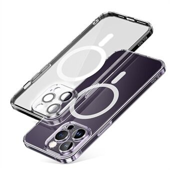 SULADA iPhone 15 Pro Max TPU+PC Suojakotelo, yhteensopiva MagSafe-puhelimen suojakuoren kanssa, linssikalvolla