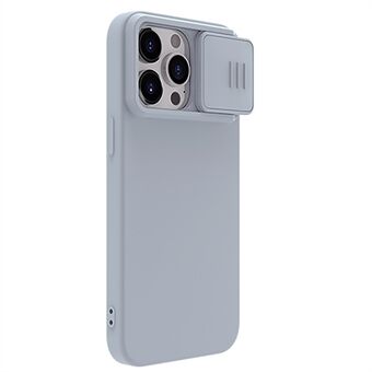 NILLKINin iPhone 15 Pro Max -kotelo PC + silikoninen liukusuljentainen kameraluukku Puhelimen kotelo MagSafelle sopiva.