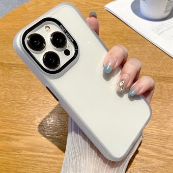 iPhone 15 Pro Max -kuorisi, TPU + PC -materiaalista valmistettu puhelinkotelo, jossa on metallinen linssikehys ja pudotuksia ehkäisevä suojaus.