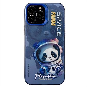 iPhone 15 Pro Max PC+TPU -puhelinkotelo Panda Astronaut -kuvioisella painatetulla kannella