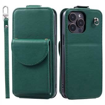 iPhone 15 Pro Max Case Wallet PU-nahka Puhelinteline Kannella ja Hihnoilla