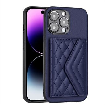 YB Leather Coating -sarja 8:iin iPhone 15 Pro Max -koteloon RFID-estävä kortinpidike puhelinkannella