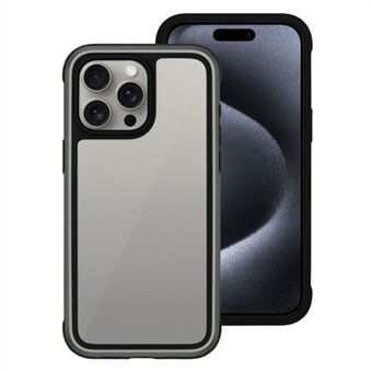 KZDOO iPhone 15 Pro Max -tärinäsuojakuori TPU+PC+metallirunko ARES-puhelinkotelo