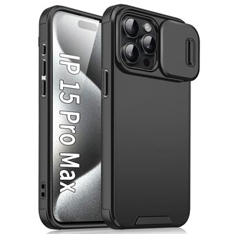 iPhone 15 Pro Max -kotelon diaesityskamerasuoja PC+TPU-iskunkestävä puhelinkotelo