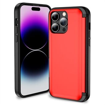 iPhone 15 Pro Maxin suojakuori TPU+PC-materiaalia, jossa piilokorttipaikka