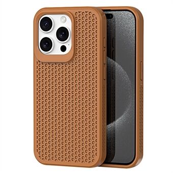 iPhone 15 Pro Max -kuoren lämmönpoisto hengittävässä hunajakenno-PC+TPU-puhelimen suojakotelossa.