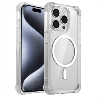 iPhone 15 Pro Max Kotelo TPU+PC Läpinäkyvä Puhelinkuori Yhteensopiva Magsafen kanssa