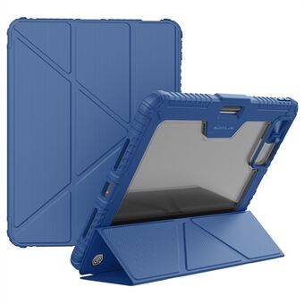 NILLKIN Bumper Leather Case Pro -suojakotelo iPad Pro 12.9 (2020) (2021) (2022) / Air 13 (2024) -tabletille, pudotussuoja, automaattinen herätys / lepotila -kotelo