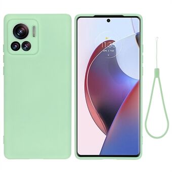 Motorola Moto X30 Pro 5G / Edge 30 Ultra 5G Nestemäinen silikoni Soft Touch Mikrokuituvuorattu Kameran suojaus Puhelimen suojus hihnalla