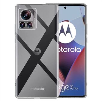 Motorola Edge 30 Ultra 5G / Moto X30 Pro 5G Kirkas TPU-puhelinkotelo Sormenjälkiä estävä putoamissuoja matkapuhelimen suojus