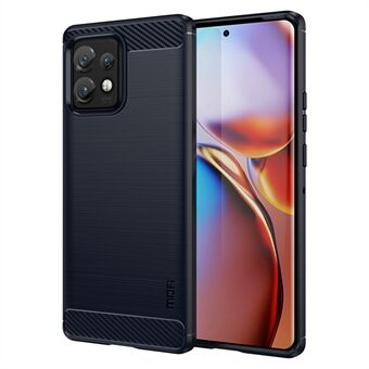 MOFI JK TPU Series-1 Suojakotelo Motorola Moto Edge 40 Pro 5G / Moto X40 5G: lle Hiilikuituharjattu TPU-Puhelinkotelo