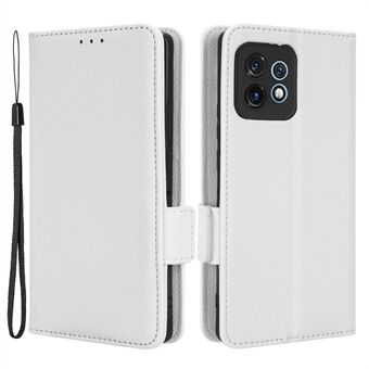 Motorola Moto X40 5G / Edge 40 Pro 5G / Edge+ (2023) Dual Magnetic Clasp Wallet Stand Anti-drop -kansi Litchi-tekstuurilla PU-nahkainen Puhelinkotelo