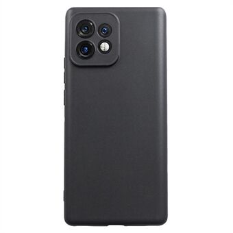 Motorola Moto X40 5G / Edge 40 Pro 5G Matta TPU-puhelinkotelo Tarkat leikkaukset Suojaava puhelinkotelo - Musta