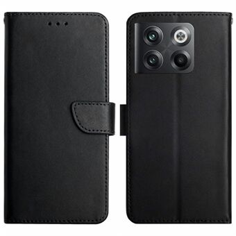 HT02 OnePlus 10T 5G / ACE Pro 5G Nappa Texture -puhelinkotelolle aitoa nahkaa lompakkotelineen Stand kansi