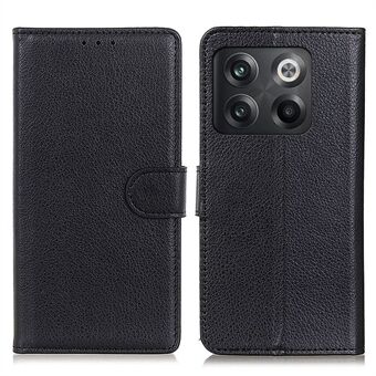 OnePlus 10T 5G / ACE Pro 5G Litchi Texture Wallet Flip Case PU-nahkainen Stand Magneettisesti suljettava suojakuori