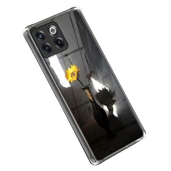 OnePlus 10T 5G / ACE Pro 5G Soft TPU -puhelinkotelolle Auringonkukkakuviotulostus Scratch suojakuori