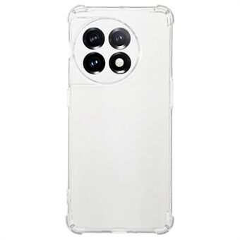 OnePlus 11 5G Soft TPU Clear -puhelinkotelolle, 4 paksua kulmaa iskunkestävä takakansi