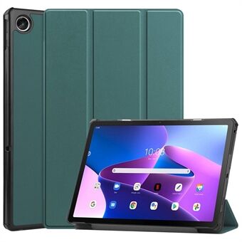 Lenovo Tab M10 Plus (Gen 3):lle PU-nahkainen taitettava jalusta -kotelo, automaattinen lepo-/herätystoiminto, täysi suojakansi