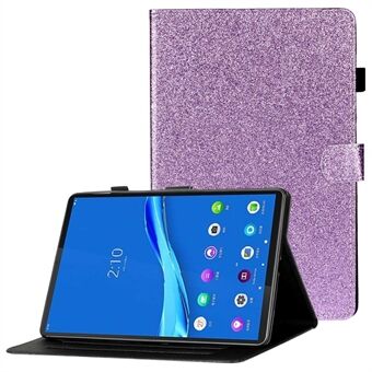 Naarmuuntumaton kotelo Lenovo Tab M10 Plus (3. sukupolvi) / Xiaoxin Pad 2022 10,6 tuumaa Anti-Drop telinekotelot tabletille, nahkakansi korttipaikoilla / kimaltelevilla efekteillä