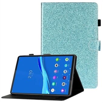 Lenovo Tab M10 (Gen 3) TB-328FU / TB-328XU Kiiltojauhe PU-nahkakotelo Korttipaikoilla Taitettava Jalusta Automaattinen herätys / lepo Älykäs kotelo kynänpidikkeellä