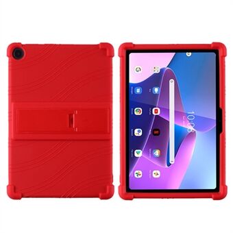 Lenovo Tab M10 (Gen 3) / TB-328XU Anti-drop Tablet Case Anti-scratch Silicone Tablet Cover with Kickstand:
Lenovo Tab M10 (kolmas sukupolvi) / TB-328XU -tablettiin sopiva iskunkestävä tablettikotelo naarmuja vastaan, varustettu taittuvalla telineellä.