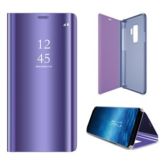 Samsung Galaxy S9 + pinnoitettu peili Pintatiedot Katso Smart nahkakotelon lisävarusteet