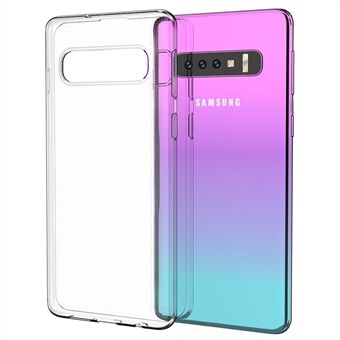 Samsung Galaxy S10 Clear Soft TPU -puhelinkotelolle Super ohut sormenjälkiä Scratch puhelimen takakuori