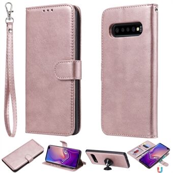 Magneettinen irrotettava 2-in-1 PU-nahkakotelo Samsung Galaxy S10 Plus -puhelimelle