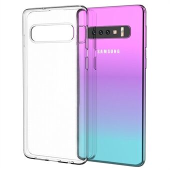 Iskunkestävä TPU-puhelinkotelo Samsung Galaxy S10 Plus-puhelimelle, ultraohut kirkas matkapuhelimen takakuori