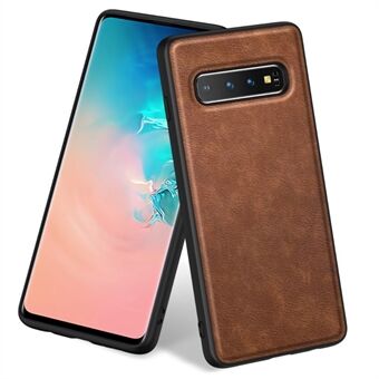 Puhelinkuori Samsung Galaxy S10 Plus -puhelimelle, PU-nahkapäällysteinen TPU+PC Retro -takakansi