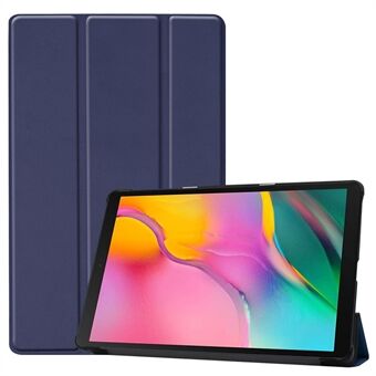 Ultra Kevyt kolminkertainen teline PU-nahkainen kova PC-suoja Samsung Galaxy TAB A 10.1 2019 SM-T510/SM-T515 -mallille.