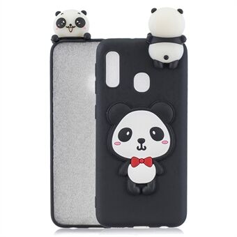 3D Animal Doll Pattern Pehmeä TPU-puhelinkotelo Samsung Galaxy A20e: lle