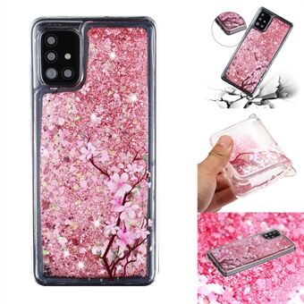 Kuviopainatus Glitter-jauhe Quicksand TPU -suoja Samsung Galaxy A71 SM-A715: lle