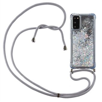 Glitter Powder Quicksand TPU -suojakuori Samsung Galaxy S20: lle