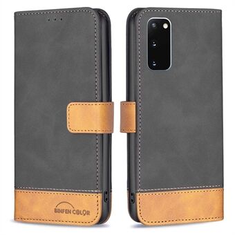 BINFEN COLOR BF Leather Case Series-7 for Samsung Galaxy S20 4G/5G, Wallet Design Style 11 Matte Surface PU Leather Well-protected Case with Stand