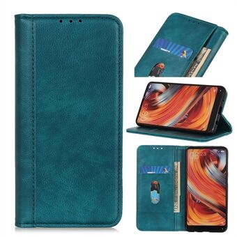 Automaattisesti imeytyvä Litchi Texture haljasnahkainen lompakkokotelo Samsung Galaxy A41:lle