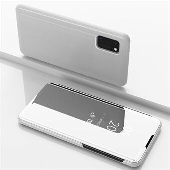 Näytä Stand peilipintainen nahkainen telinekotelo Samsung Galaxy A41:lle