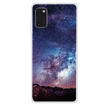 Space Series Pattern TPU -puhelinkotelon suojus Samsung Galaxy A41:lle