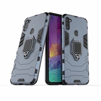 Cool Guard Ring Holder Kickstand PC + TPU tyylikäs kotelo Samsung Galaxy A11:lle (EU-versio)