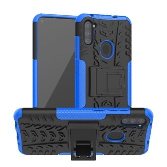 Luistamaton PC + TPU-kuori jalustankuorella Samsung Galaxy A11: lle